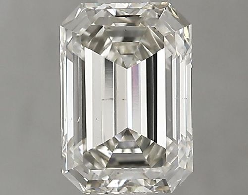 1.69ct J SI1 Rare Carat Ideal Cut Emerald Lab Grown Diamond