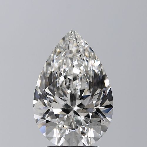 3.02ct F SI2 Very Good Cut Pear Lab Grown Diamond