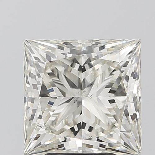 4.09ct J SI1 Rare Carat Ideal Cut Princess Lab Grown Diamond