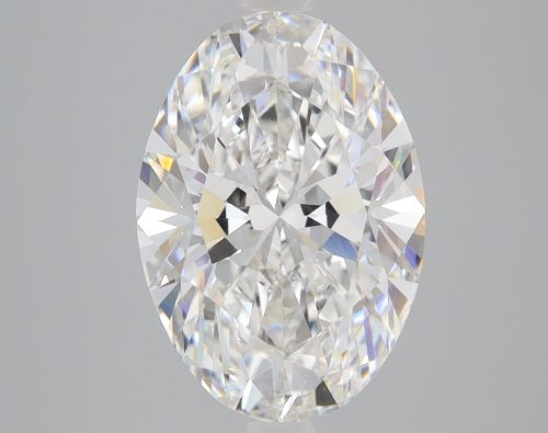 3.29ct F SI1 Rare Carat Ideal Cut Oval Lab Grown Diamond