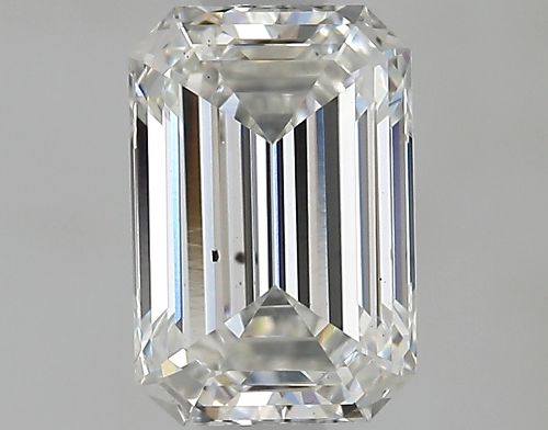 0.73ct F SI1 Rare Carat Ideal Cut Emerald Lab Grown Diamond