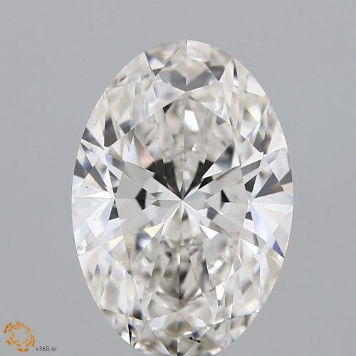 3.58ct H VS2 Rare Carat Ideal Cut Oval Lab Grown Diamond