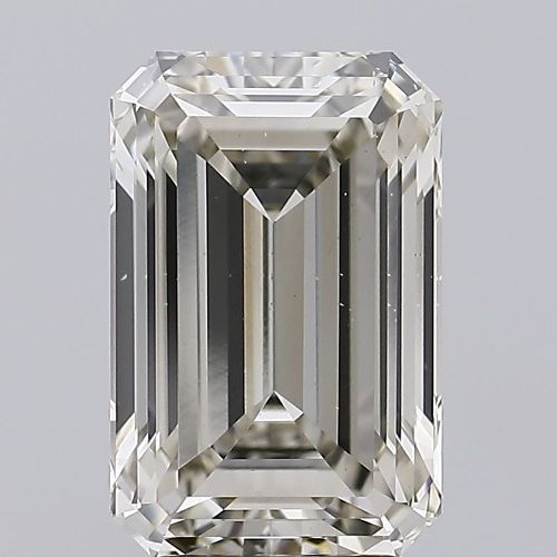 4.00ct K SI1 Rare Carat Ideal Cut Emerald Lab Grown Diamond