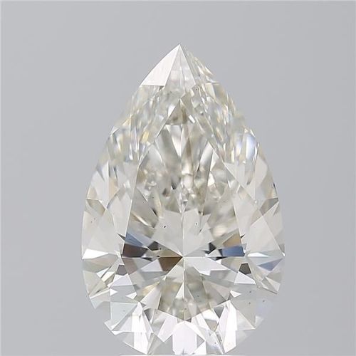 4.08ct H VS2 Rare Carat Ideal Cut Pear Lab Grown Diamond