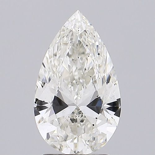 2.37ct H SI1 Rare Carat Ideal Cut Pear Lab Grown Diamond