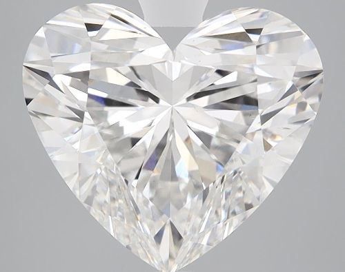 4.03ct F VS2 Rare Carat Ideal Cut Heart Lab Grown Diamond