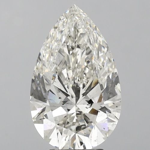 5.22ct H SI1 Rare Carat Ideal Cut Pear Lab Grown Diamond