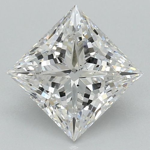 1.26ct F SI1 Rare Carat Ideal Cut Princess Lab Grown Diamond