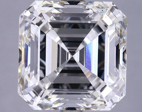 4.92ct H VS2 Rare Carat Ideal Cut Asscher Lab Grown Diamond