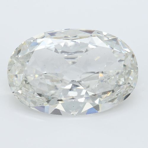 7.22ct J SI1 Good Cut Oval Lab Grown Diamond