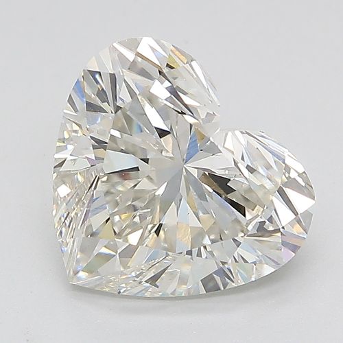 3.09ct H VS2 Rare Carat Ideal Cut Heart Lab Grown Diamond