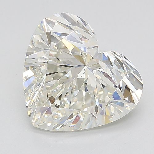 3.08ct H VS2 Rare Carat Ideal Cut Heart Lab Grown Diamond