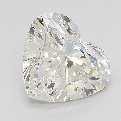 3.14ct H VS2 Rare Carat Ideal Cut Heart Lab Grown Diamond