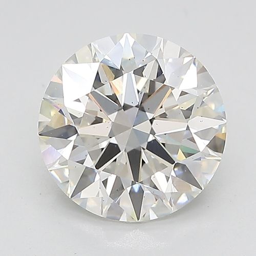 2.15ct F SI1 Rare Carat Ideal Cut Round Lab Grown Diamond