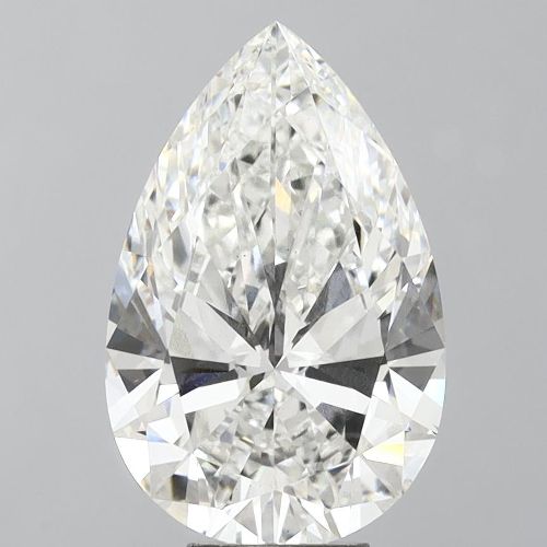 7.39ct F VS1 Rare Carat Ideal Cut Pear Lab Grown Diamond