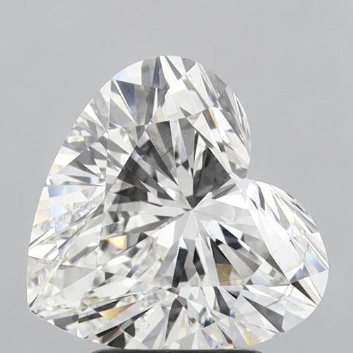 3.15ct F VS2 Rare Carat Ideal Cut Heart Lab Grown Diamond