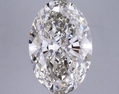 5.26ct H VS2 Rare Carat Ideal Cut Oval Lab Grown Diamond