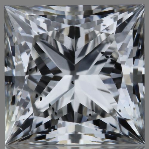 1.29ct F SI1 Rare Carat Ideal Cut Princess Lab Grown Diamond