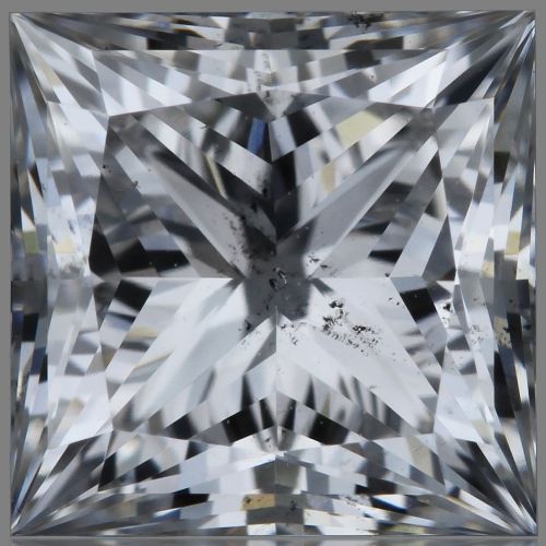 1.08ct E SI2 Rare Carat Ideal Cut Princess Lab Grown Diamond