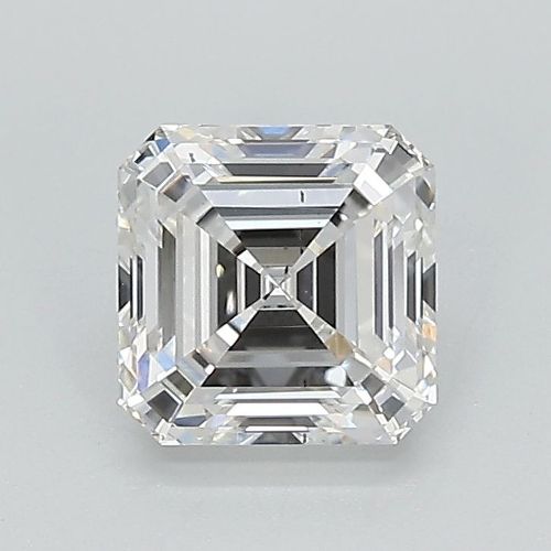 1.26ct F VS2 Rare Carat Ideal Cut Asscher Lab Grown Diamond