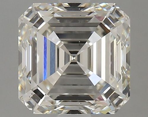 2.93ct H VS2 Rare Carat Ideal Cut Asscher Lab Grown Diamond