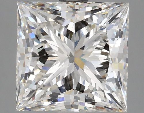 4.02ct H VS2 Rare Carat Ideal Cut Princess Lab Grown Diamond