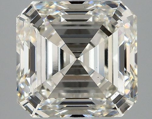 3.94ct H VS2 Rare Carat Ideal Cut Asscher Lab Grown Diamond