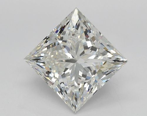 5.08ct F VS2 Rare Carat Ideal Cut Princess Lab Grown Diamond