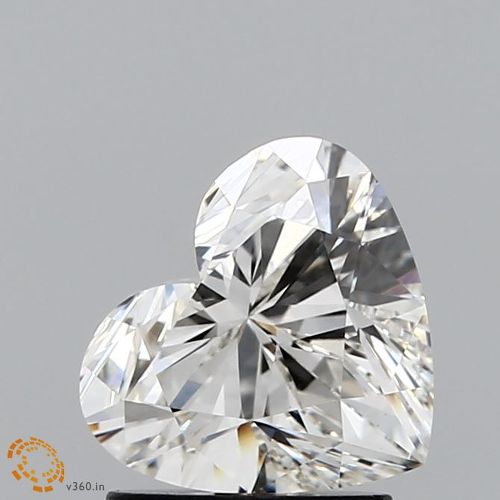 1.64ct H VVS2 Rare Carat Ideal Cut Heart Lab Grown Diamond