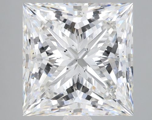 5.10ct G SI1 Rare Carat Ideal Cut Princess Lab Grown Diamond