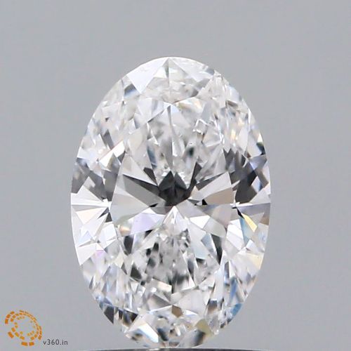 0.67ct E VS1 Rare Carat Ideal Cut Oval Lab Grown Diamond