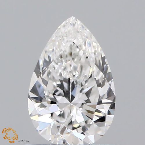 0.74ct F VVS2 Rare Carat Ideal Cut Pear Lab Grown Diamond