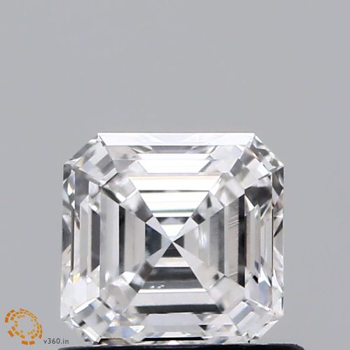 0.84ct E VS1 Rare Carat Ideal Cut Asscher Lab Grown Diamond