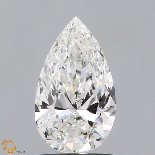 0.85ct F VVS2 Rare Carat Ideal Cut Pear Lab Grown Diamond