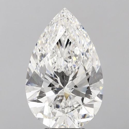 7.07ct F VS2 Rare Carat Ideal Cut Pear Lab Grown Diamond