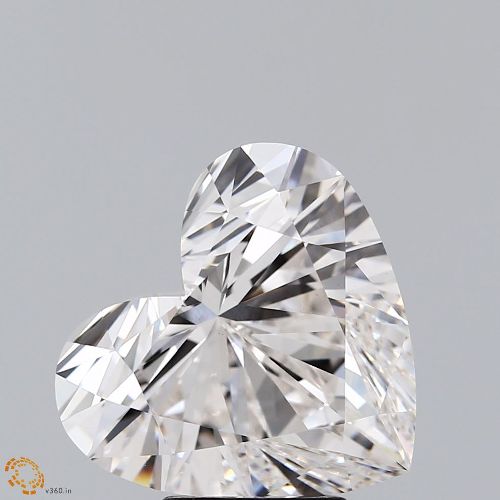 5.49ct G VS1 Rare Carat Ideal Cut Heart Lab Grown Diamond