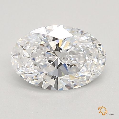 0.54ct D VS1 Rare Carat Ideal Cut Oval Lab Grown Diamond