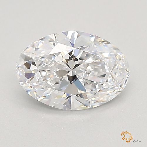 0.54ct D VS1 Rare Carat Ideal Cut Oval Lab Grown Diamond