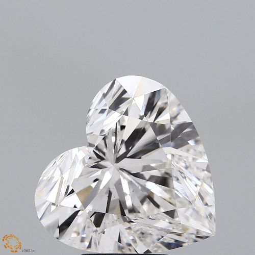 5.11ct G VS2 Rare Carat Ideal Cut Heart Lab Grown Diamond