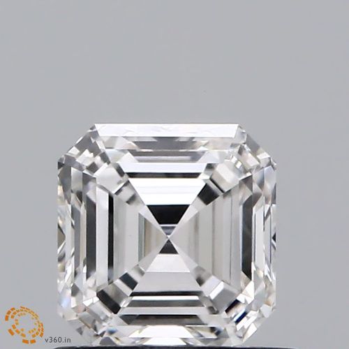 0.85ct F VS1 Rare Carat Ideal Cut Asscher Lab Grown Diamond