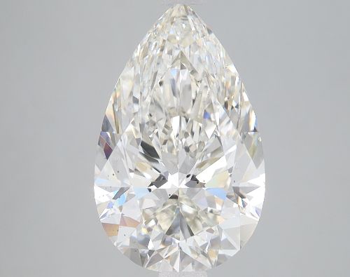 3.87ct H SI1 Rare Carat Ideal Cut Pear Lab Grown Diamond