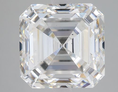 6.41ct G VS2 Rare Carat Ideal Cut Asscher Lab Grown Diamond