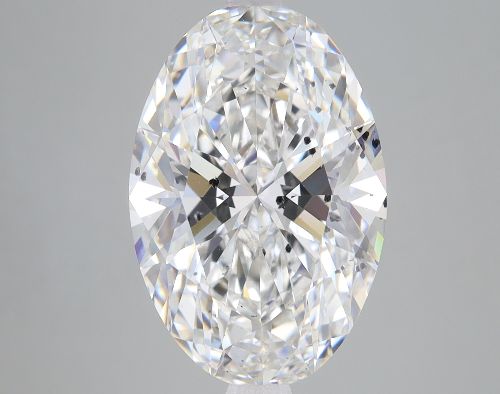 5.39ct F SI2 Rare Carat Ideal Cut Oval Lab Grown Diamond