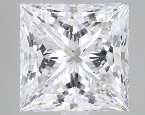 5.11ct F VS2 Rare Carat Ideal Cut Princess Lab Grown Diamond