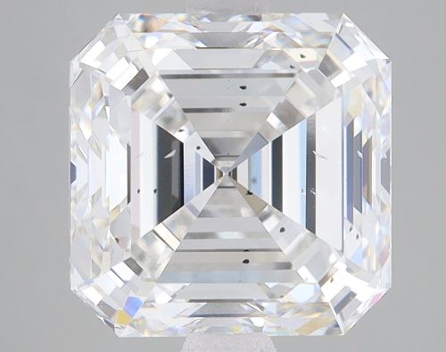 4.08ct F SI1 Rare Carat Ideal Cut Asscher Lab Grown Diamond