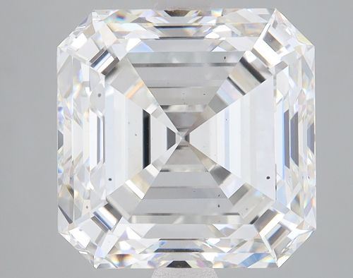 5.79ct F VS2 Rare Carat Ideal Cut Asscher Lab Grown Diamond