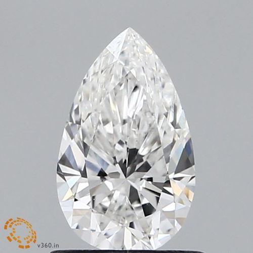 0.77ct F VVS2 Rare Carat Ideal Cut Pear Lab Grown Diamond