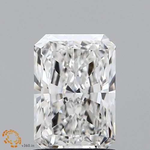 1.09ct F VS2 Rare Carat Ideal Cut Radiant Lab Grown Diamond