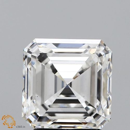 3.24ct G VS1 Very Good Cut Asscher Lab Grown Diamond