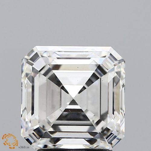 3.15ct G VS2 Very Good Cut Asscher Lab Grown Diamond